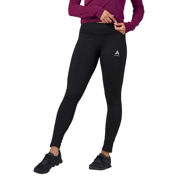 Women's Running Tights Odlo Essential Warm Tights  Black 32331115000