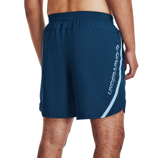 Under Armour Launch Graphic 7in Shorts - Varsity Blue