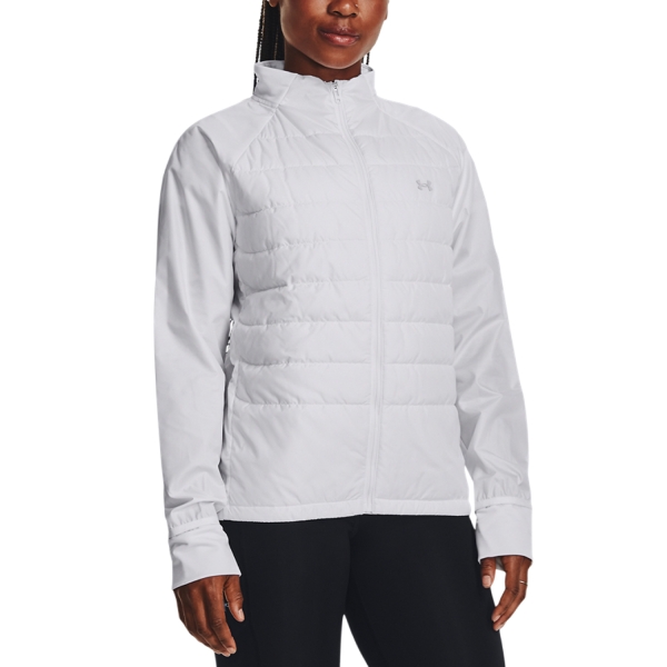 Women's Running Jacket Under Armour Under Armour Storm Insuled Jacket  White/Reflective  White/Reflective 