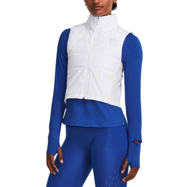 Women's Running Jacket Under Armour Storm Session Vest  White/Reflective 13785020100