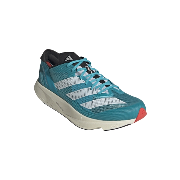adidas adizero Takumi Sen 9 - FTW White/Core Black/Lucid Cyan