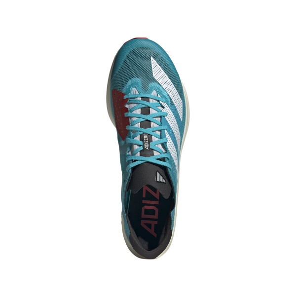 adidas adizero Takumi Sen 9 - FTW White/Core Black/Lucid Cyan