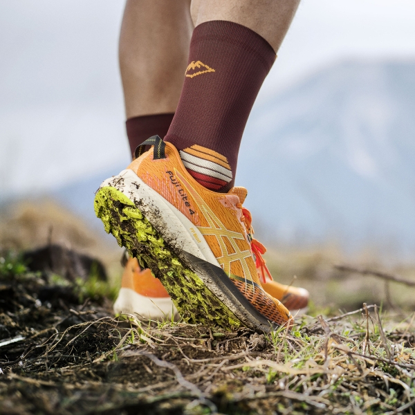 Asics Fuji Lite 4 - Bright Orange/Neon Lime