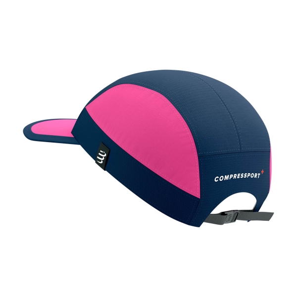 Compressport 5 Panel Light Gorra - Moon Indigo/Magenta