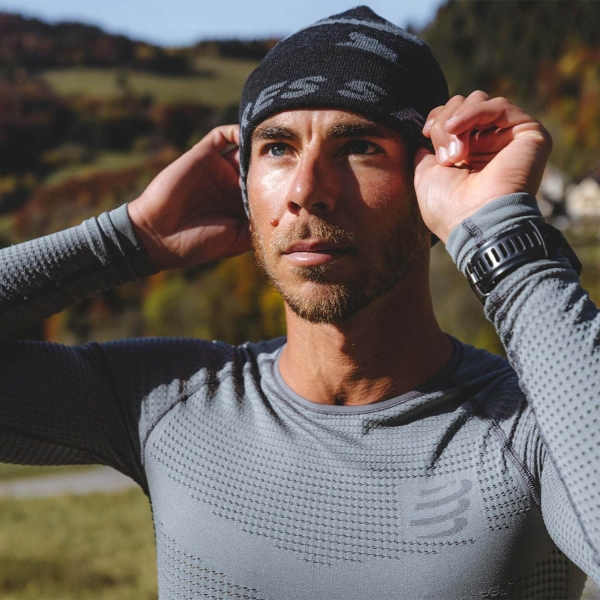 Compressport Casual Gorro - Asphalte Black