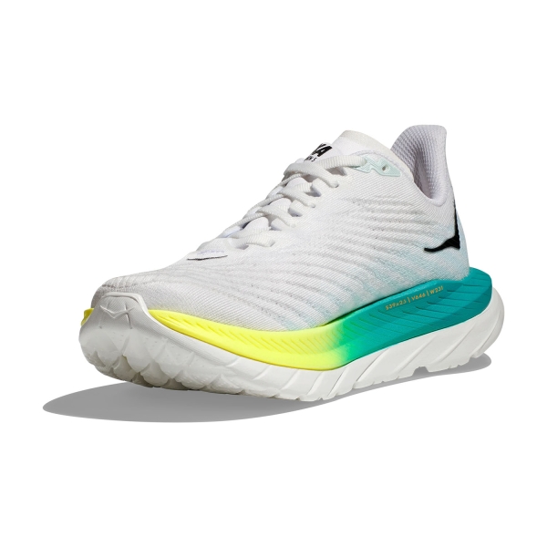 Hoka One One Mach 5 - White/Blue Glass
