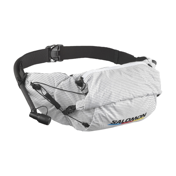 Cinturon Porta Objetos Salomon Cross Season Bladder Race Flag Rinonera  White/Black LC2092100