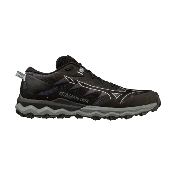 Men's Trail Running Shoes Mizuno Wave Daichi 7 GTX  Black/Ombre Blue/Stormy Weather J1GJ225651