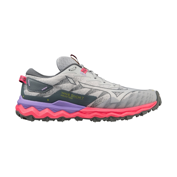 Women's Trail Running Shoes Mizuno Mizuno Wave Daichi 7  Pearl Blue/High Vis Pink/Purple Punch  Pearl Blue/High Vis Pink/Purple Punch 