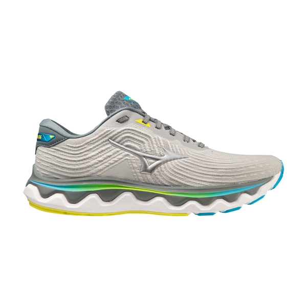 Men's Structured Running Shoes Mizuno Wave Horizon 6  Pearl Blue/Silver/Bolt 2 Neon J1GC222620