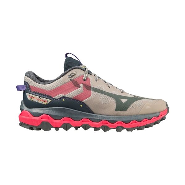 Scarpe Trail Running Donna Mizuno Wave Mujin 9  Moonstruck/Stormy Weather/High Vis Pink J1GK227022