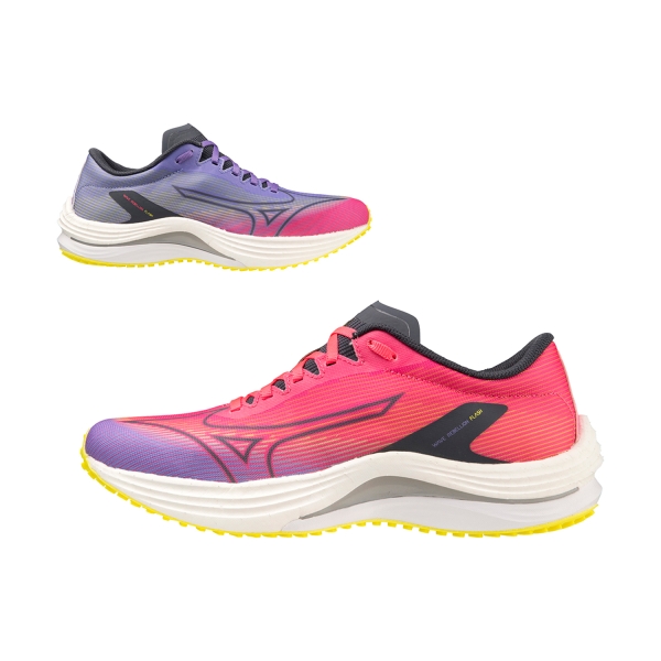 Mizuno Wave Rebellion Flash - High/Vis Pink/Ombre Blue/Purple Punch