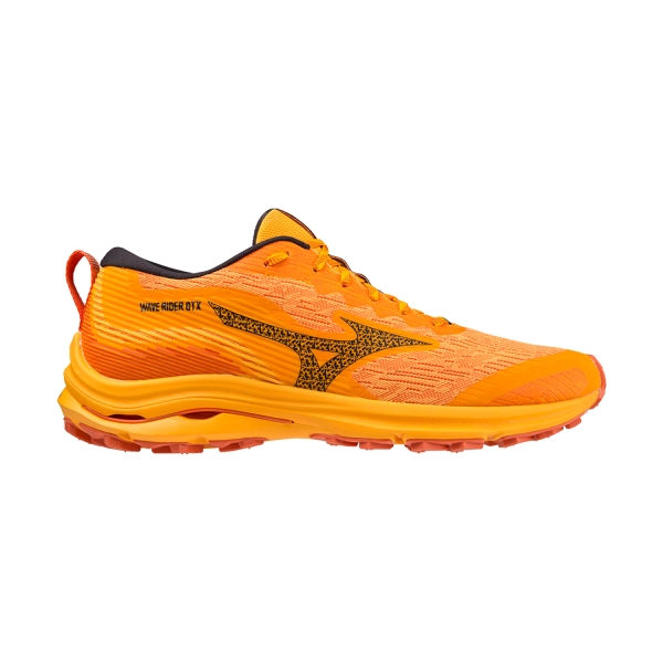Men's Trail Running Shoes Mizuno Wave Rider GTX  Zinnia/Tigerlily/Black J1GC227902