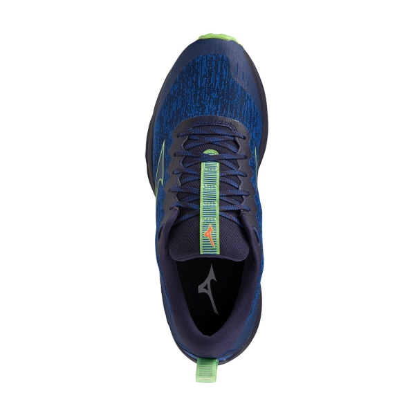 Mizuno Wave Rider TT - Blue Depths/Techno Green/Neon Flame