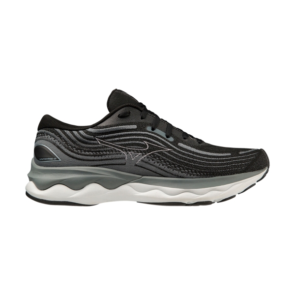 Men's Neutral Running Shoes Mizuno Mizuno Wave Skyrise 4  Black/White/Stormy Weather  Black/White/Stormy Weather 