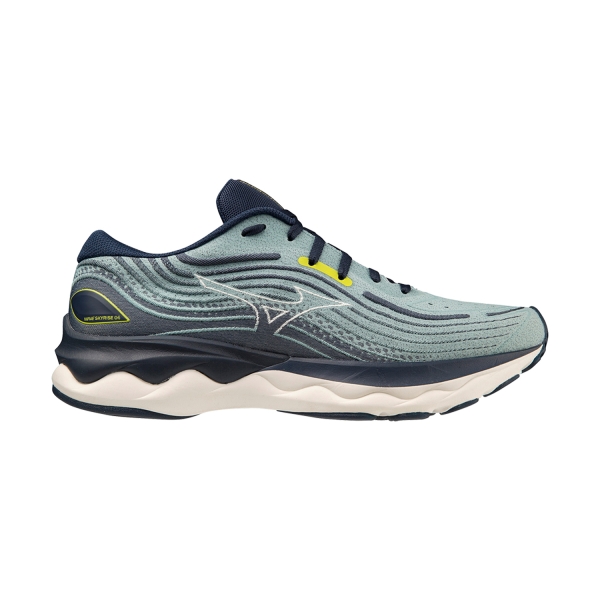 Zapatillas Running Neutras Hombre Mizuno Wave Skyrise 4  Mineral Blue/Snow White/Dress Blues J1GC230952