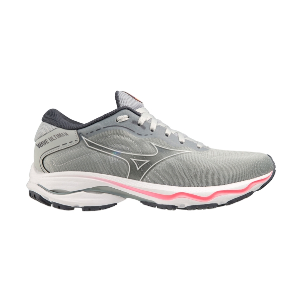 Women's Neutral Running Shoes Mizuno Mizuno Wave Ultima 14  Quarry/White/High Vis Pink  Quarry/White/High Vis Pink 
