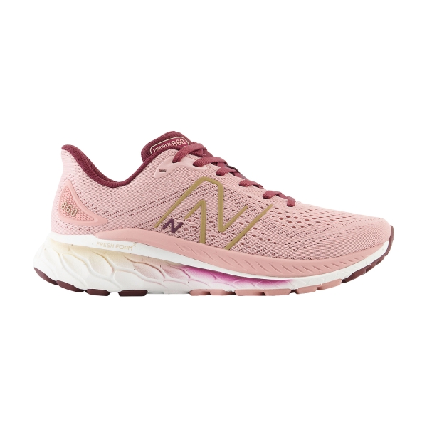 Woman's Structured Running Shoes New Balance Fresh Foam X 860 v13  Pink Moon W860R13