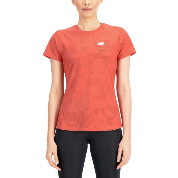 Women's Running T-Shirts New Balance Q Speed Jacquard TShirt  Astro Dust WT33281ASU