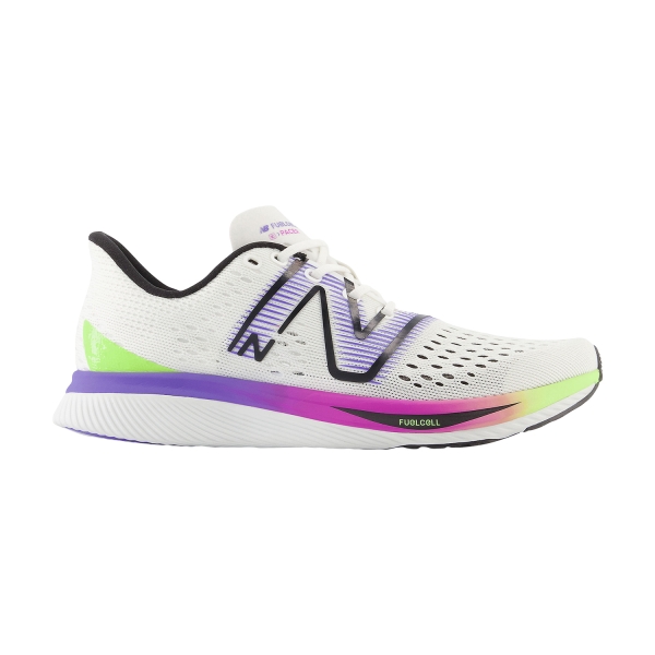 Women's Performance Running Shoes New Balance FuelCell Supercomp Pacer  White/Multi WFCRRCM