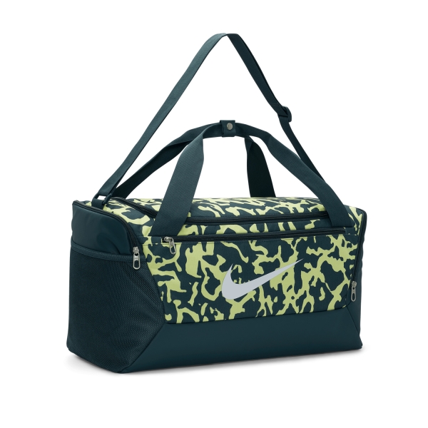 Borsa Nike Brasilia Printed Borsone Piccolo  Deep Jungle/Light Lemon Twist/White FB2829328