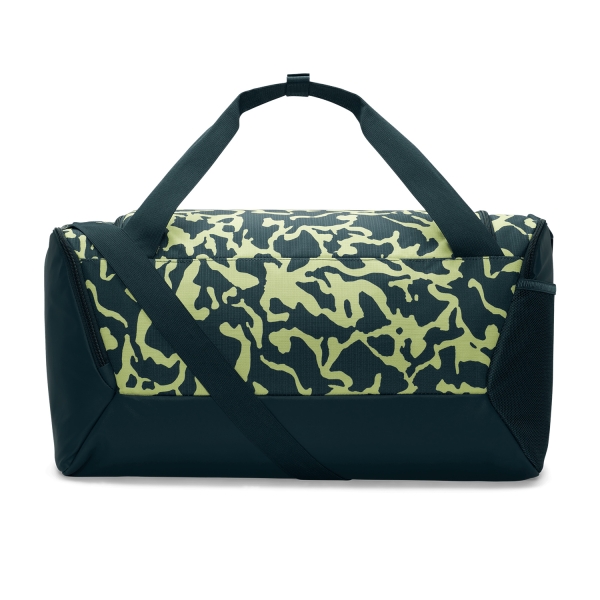 Nike Brasilia Printed Small Duffle - Deep Jungle/Light Lemon Twist/White