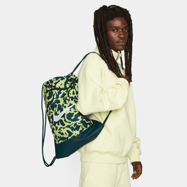 Nike Brasilia Sacca - Deep Jungle/Light Lemon Twist/White