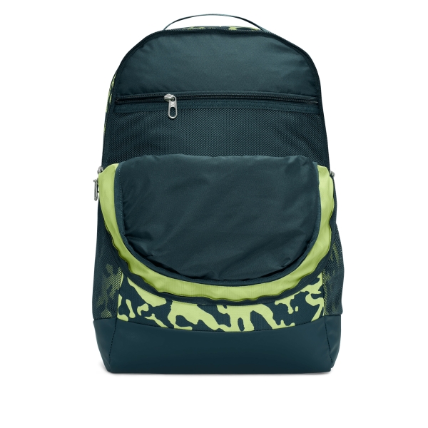 Nike Brasilia Mochila - Deep Jungle/Light Lemon Twist/White