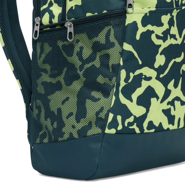 Nike Brasilia Backpack - Deep Jungle/Light Lemon Twist/White