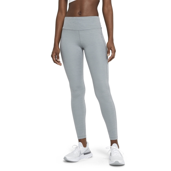 Women's Running Tights Nike DriFIT  Fast Tights  Smoke Grey Heather/Reflective Silver CZ9240084