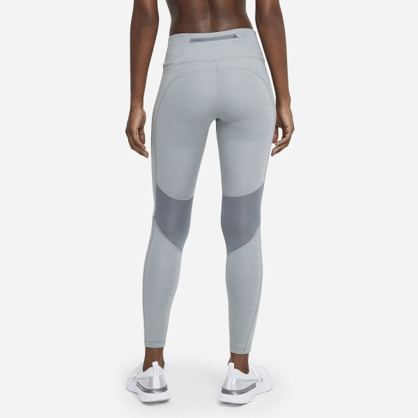 Nike Dri-FIT Fast Tights - Smoke Grey Heather/Reflective Silver