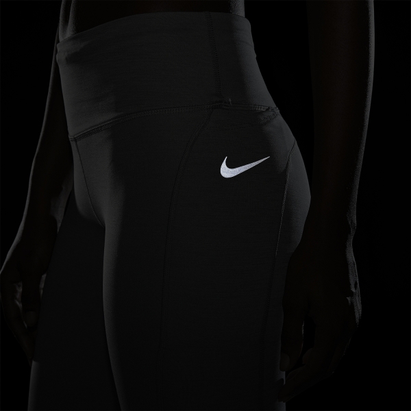 Nike Dri-FIT Fast Tights - Smoke Grey Heather/Reflective Silver