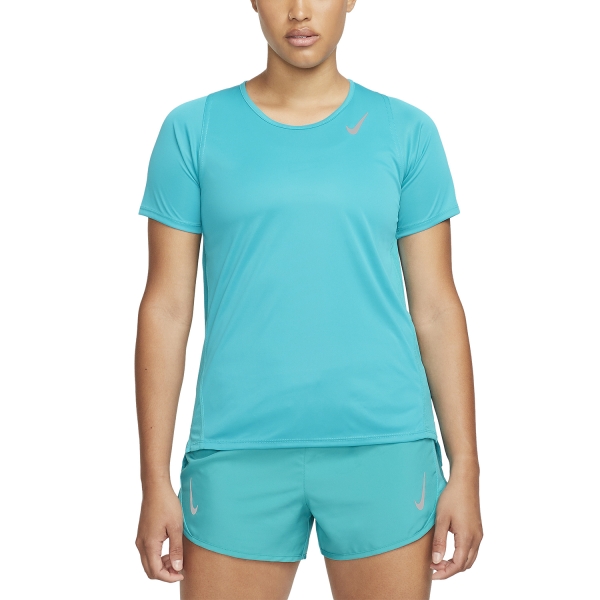 Camiseta Running Mujer Nike Nike DriFIT Race Camiseta  Rapid Teal/Reflective Silver  Rapid Teal/Reflective Silver 