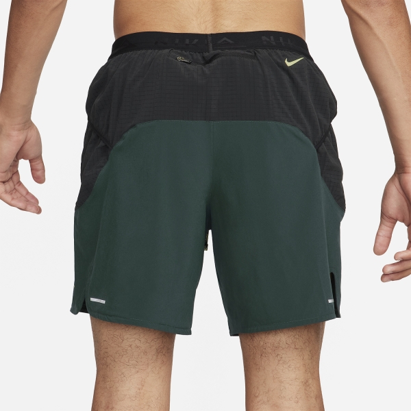 Nike Dri-FIT Second Sunrise 7in Pantaloncini - Deep Jungle/Black/Luminuos Green