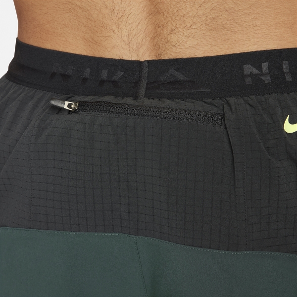 Nike Dri-FIT Second Sunrise 7in Pantaloncini - Deep Jungle/Black/Luminuos Green