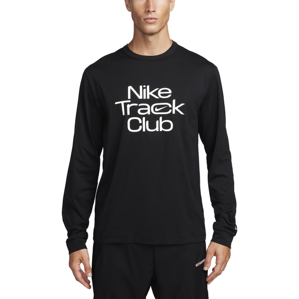Men's Running Shirt Nike Hyverse Track Club Shirt  Black/Summit White FB6827010