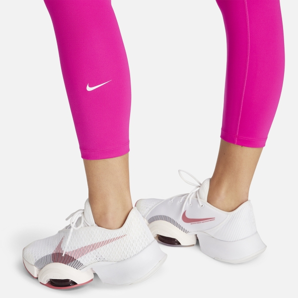 Nike Training One Dri-Fit mid rise leggings in fireberry pink