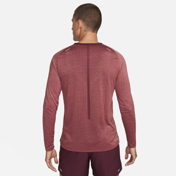 Nike TechKnit Ultra Logo Shirt - Night Maroon/Cedar/Reflective Silver