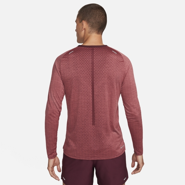 Nike TechKnit Ultra Logo Camisa - Night Maroon/Cedar/Reflective Silver