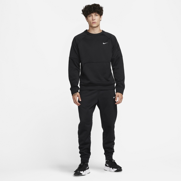 Nike Therma-FIT Crew Maglia - Black/White