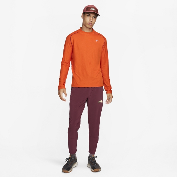 Nike Trail Dri-FIT Swoosh Maglia - Campfire Orange/Night Maroon