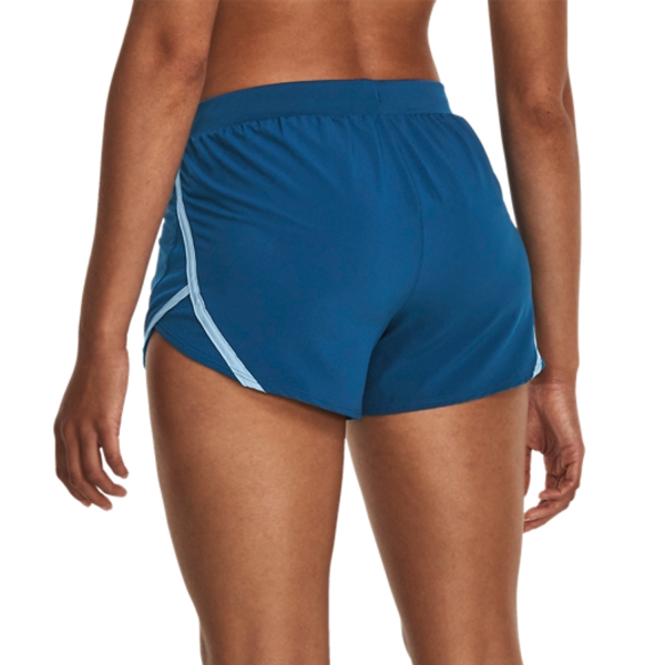 Under Armour Fly By 2.0 3in Shorts - Varsity Blue/Blizzard/Reflective