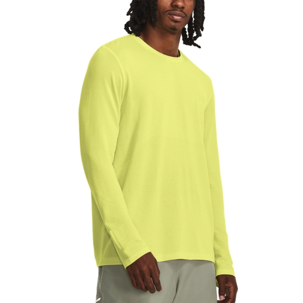 Men's Running Shirt Under Armour Seamless Stride Shirt  Lime Yellow 13756930743