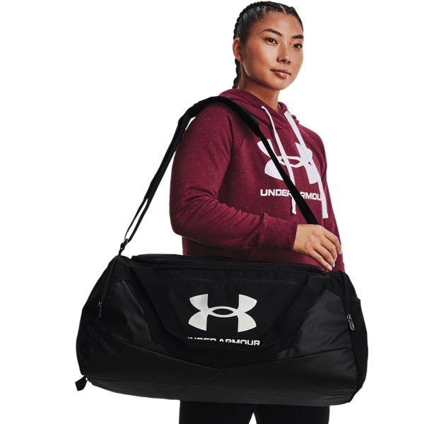 Under Armour Undeniable 5.0 Medium Duffle - Black/Metallic Silver