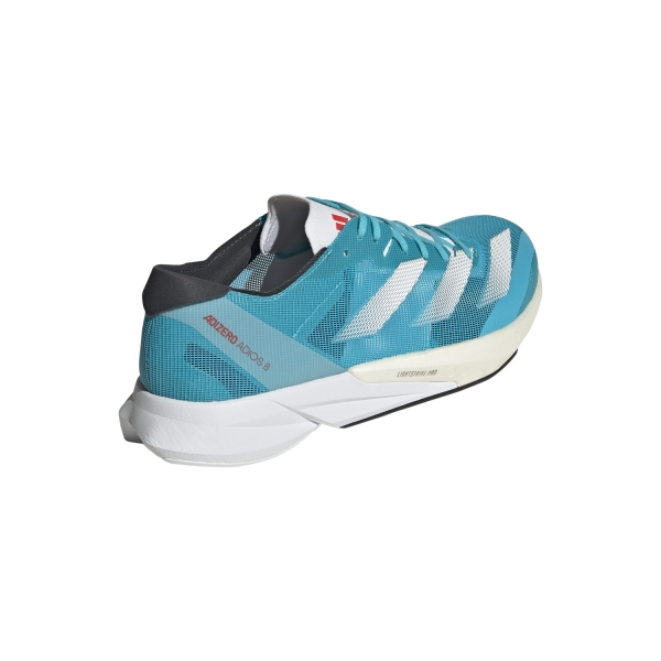 adidas adizero Adios 8 - Lucid Cyan/FTW White/Bright Red