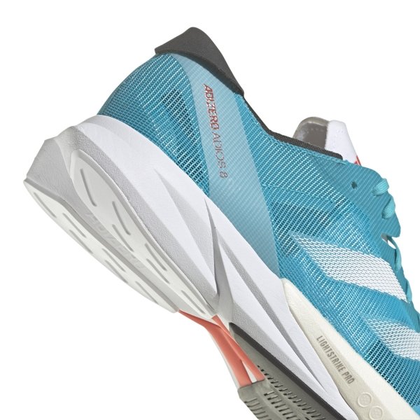 adidas adizero Adios 8 - Lucid Cyan/FTW White/Bright Red