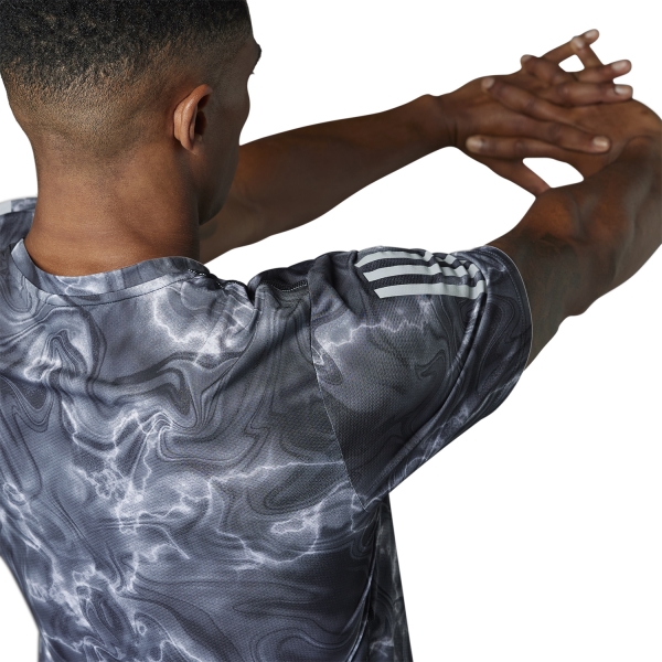 adidas Own The Run Graphic Camiseta - White/Black/Grey Six