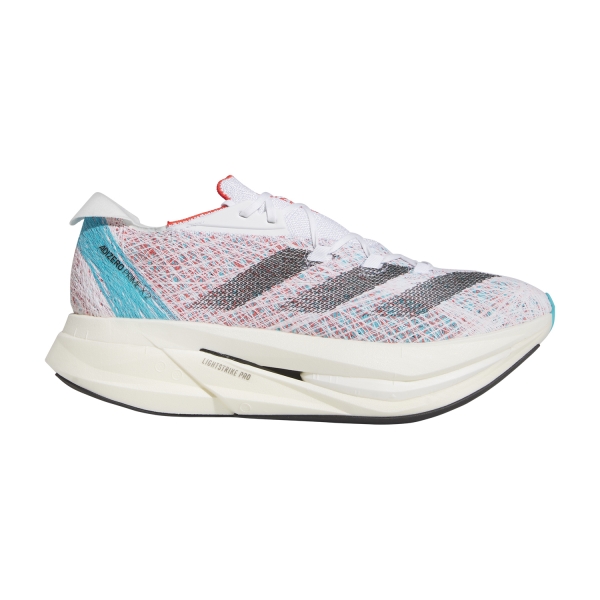 Men's Performance Running Shoes adidas adizero Prime X 2 STRUNG  Cloud White/Coral Black/Lucid Cyan HP9709
