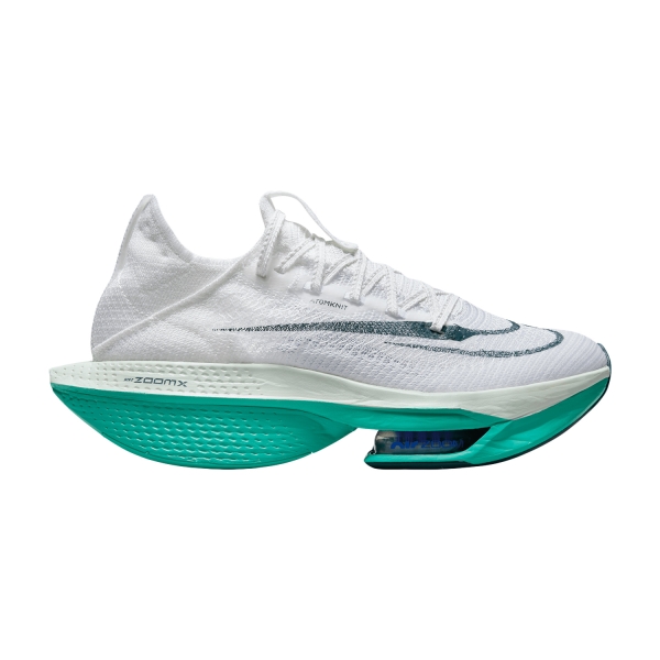 Women's Performance Running Shoes Nike Air Zoom Alphafly Next% 2  White/Deep Jungle/Clear Jade DN3559100