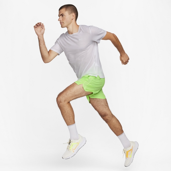 Nike Challenger 5in Shorts - Lime Blast/Reflective Silver